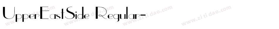 UpperEastSide Regular字体转换